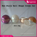 China 15ml 30ml 50ml Ball Form Creme Jar Kosmetik Verpackung Acryl Braun Kosmetik Gläser